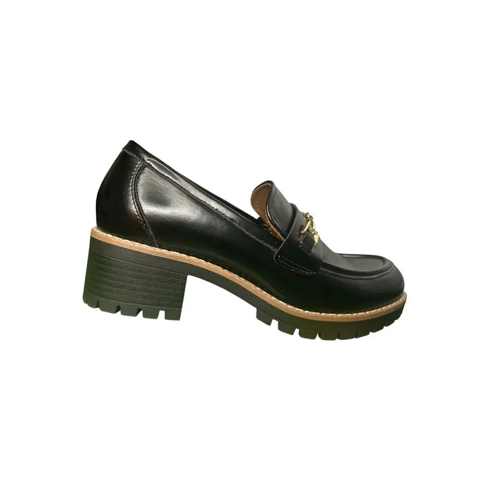 Dream Pairs women's Lug Sole Slip on Chunky Loafer
